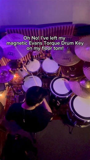 Eric Beltran on Instagram: "The @evansdrumheads torque drum key is legit, but that pull cord one tho 👀 #evans #elevatormusic #drumkey #oops #funny"