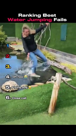 Ranking best water jumping fails