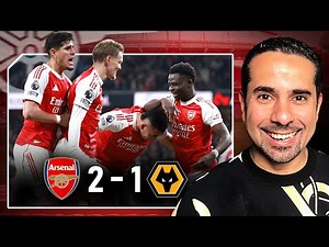 Saka Saves Arsenal ⭐ Late Winner to Go 5 Clear 🏆 Arsenal vs Wolves Reaction
