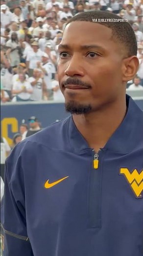 WVU legend Pat White’s jersey is officially retired in Morgantown 💙💛 #wvu #patwhite