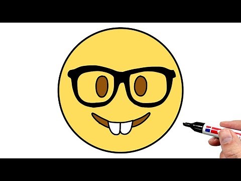 How to Draw the Nerd Face Meme Emoji