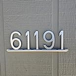 Franklin Brass Derby (1-Pack) "2" Modern Metal House Numbers for Customized System in Satin Gold | Outside Number Plaque | Rust-resistant, Personalized Address Sign