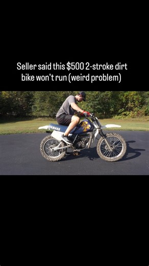 Seller said this $500 2-stroke dirt bike won't run (weird problem) #yamaha #dirtbike #fix | 2vintage