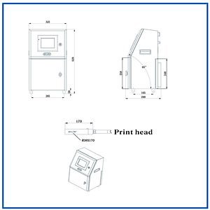 [Hot Item] Low Cost Continuous Inkjet Printer Expiry Date Coding Machine (EC-JET1000)