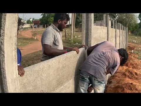 Readymade Compound Wall Construction | Fast & Strong Boundary Wall