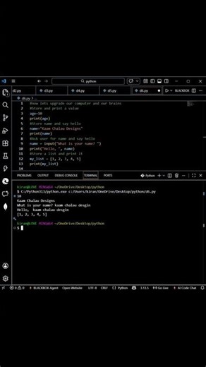 Day 6 #dailychallenge #python #yt #ytshorts #coding
