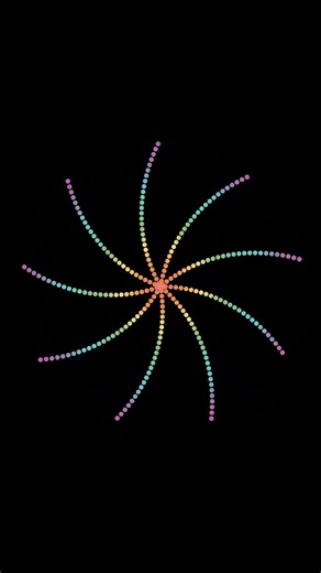 This Spiral Gets More Beautiful Every Second #manim #geometry #visualmath #spiral