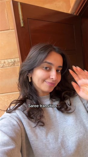 Stunning Saree Transition for Your Wedding Outfit