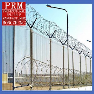 [Hot Item] 358 Prison Mesh Security Fencing / Prison Fence / Prison Safety Fence with Concertina Razor Wire