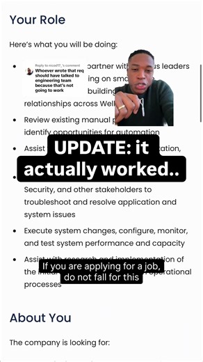 Replying to @nicod17_ Getting a job in 2026 is truly the battle of the bots. If you’re using AI in your job search, please be careful! #jobsearch #careeradvice