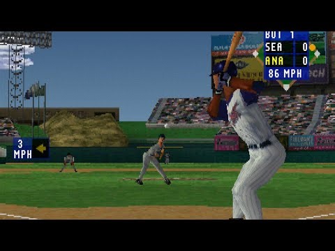 High Heat Baseball 2000 (PS1) - CPU vs. CPU Gameplay