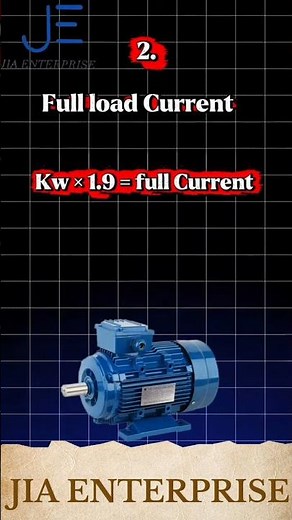 JIA ENTERPRISES | 3 Phase Motor HP to kW & Full Load Current Calculation