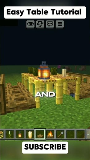 Easy Table Tutorial in Minecraft #minecraftshorts #cosmorush