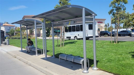 Comfortable seats and shade now part of new Santa Maria bus shelters