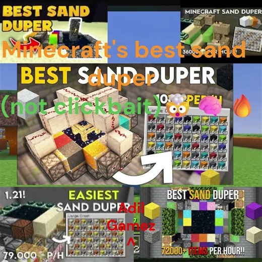 Best Minecraft sand duper