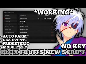 🐯 Blox Fruit Script *NO KEY* - Auto Raid, Sea Event, Prehistoric, & More!