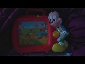 Disney Mickey Mouse Scrolling Musical Wind Up TV Toy (Red)