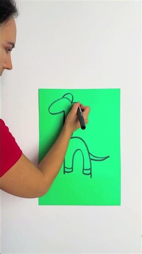 DINO FOOT Drawing Is So FUNNY and EASY to Copy! 👣