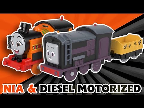 NIA AND DIESEL TRACKMASTER MOTORIZED UNBOXING || Thomas All Engines Go! || PeterSam24