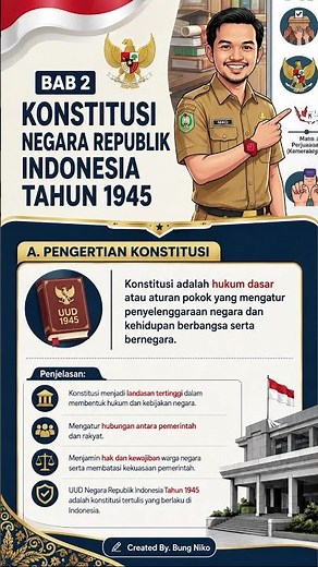 Pengertian Konstitusi #uud1945 #konstitusi #pancasila