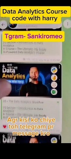 Code with Harry data Analytics course ll #codewithharry #dataanalytics #datacourse