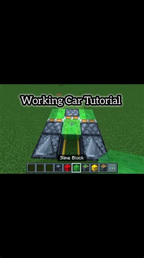automatic working car tutorial #minecraft #shorts