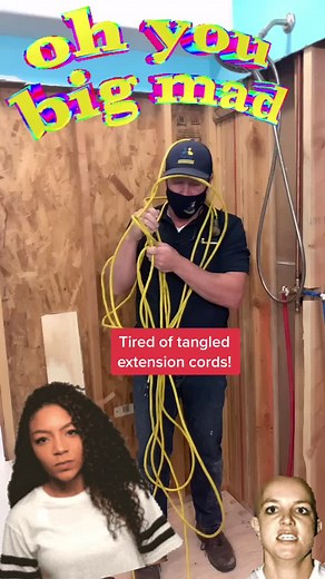 Solving Extension Cord Tangle Issues with This Easy DIY Trick