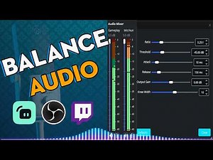 Balance Your Live Stream Audio like a Pro - in OBS Studio!