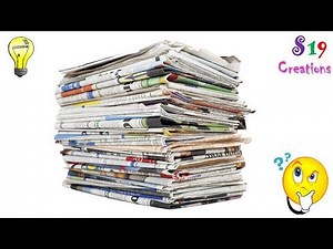 Newspaper craft ideas | best out of waste ideas | amazing diy craft idea | reuse of old newspapers