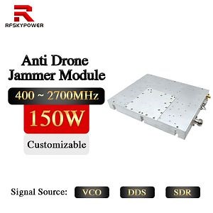 [Hot Item] 150W 400MHz-2700MHz Fpv Defense Gallium Nitride Tube RF Amplifier Drone Signal Jammer