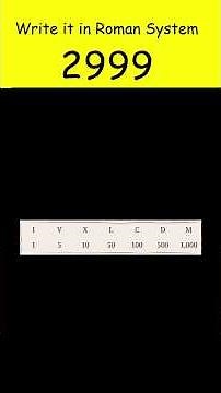 Write it in Roman System #shorts