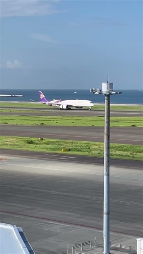 中部国際空港セントレア タイ航空A350 着陸 #shorts