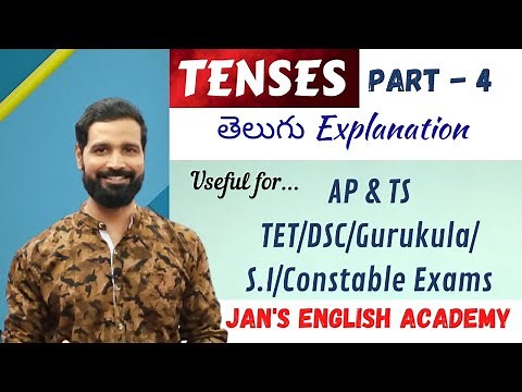 Tenses | Part - 4 | English Grammar in Telugu #jansenglishacademy