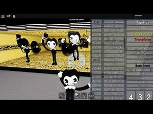 (Makeshift creations) Bendy and friendswete dancing for song in ROBLOX!