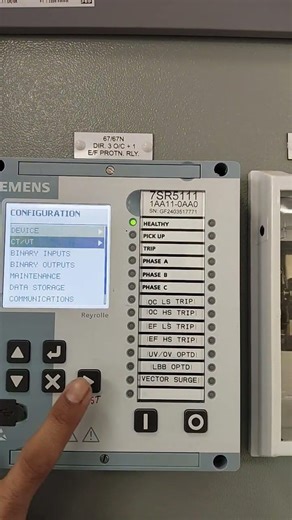 #ct/vt retio check #67/67N O/C, E/F protection relay #Siemens Reyrolle7SR5111 (मॉडेल: 1AA11-0AA0)