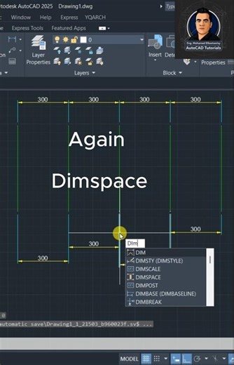 ازاي تخلّي الأبعاد منظمة بضغطة واحدة!!#autocad #architecture #autocad2d #cad #autocaddesign #cadwork