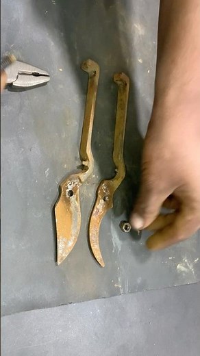 Turning a Rusty Garden Shear Into a Brand New Tool | Tool Restoration #Shorts