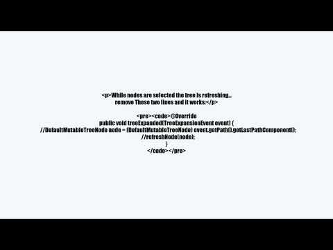 How to manually select a node in a JTree [problems with nested nodes]