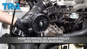 How to Install AC Bypass Pulley 1994-2004 Ford Mustang