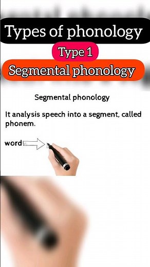 phonology || segmental phonology | Types of phonology #youtubeshorts #englishliterature #linguistic