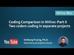 NVivo R1 (Mac) - Coding comparison Part II: Two coders coding in separate projects