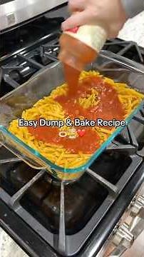 Easy Dump & Bake Recipe-Chicken Parmesan Casserole #easyrecipe #chickenparmesan #familydinner