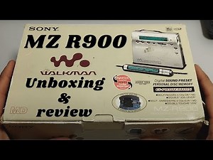 Sony MZ R900 minidisc Walkman unboxing and review