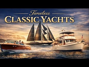 10 Classic & Timeless Yachts ⛵ Vintage Boat Show Highlights | Grand Banks, Riva & Sailing Legends