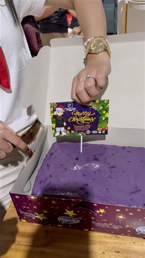 Asmr🕎Purple Yam Cake in Tangub city #shortsvideo #satisfying #cake #purple #yummy #christmas #sound