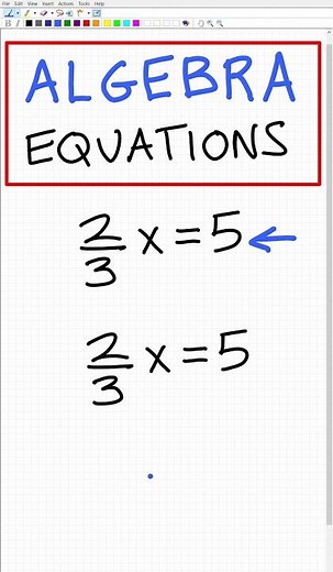Make equations with fractions EASY!