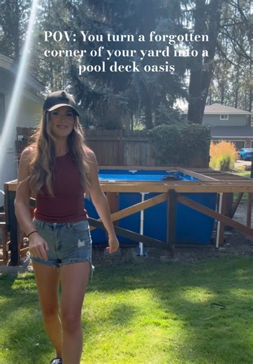 Transforming My Backyard with a Stunning Pool Deck