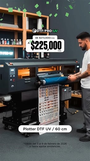 Equipo DTF PRO UV 60: plotter robusto para stickers y parches TPU - LAS OFERTAS +PRO, Octopus