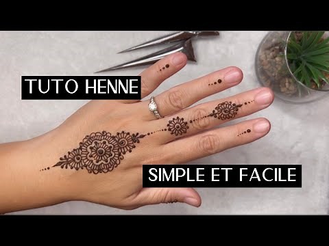 Tuto Henné Simple et Facile pour débuter ✨ Modèle #10 ✨ Easy Henna Design