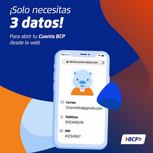 80 reactions | ¡Así de fácil es abrir una cuenta por la web del BCP 朗朗! Ten tus datos a la mano y abre tu nueva cuenta en segundos. | Banco de Crédito BCP | Facebook